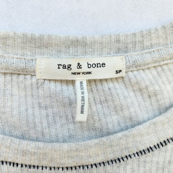 Rag & Bone The Knit Ribbed Dress Long Sleeve Grey Cute Soft Sporty Comfy Small - Picture 6 of 9